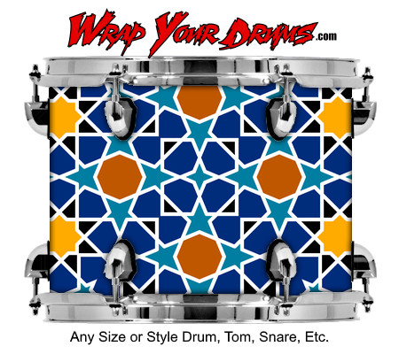 Buy Drum Wrap Geometric Dots Drum Wrap
