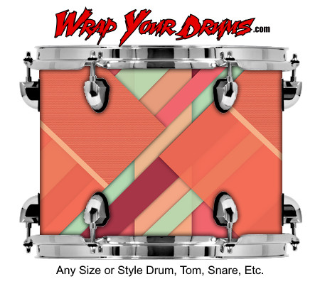 Buy Drum Wrap Geometric Mat Drum Wrap