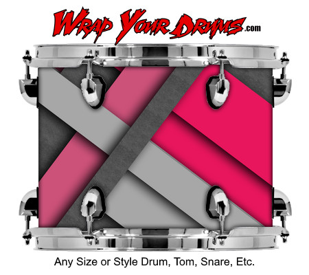 Buy Drum Wrap Geometric Material Drum Wrap