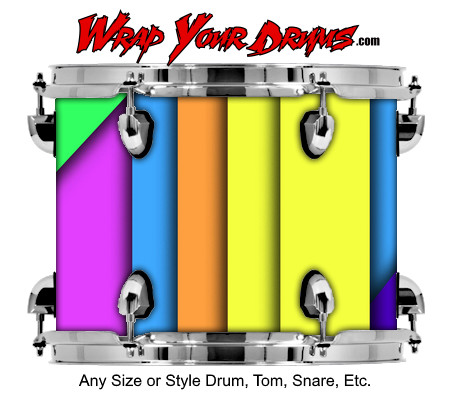 Buy Drum Wrap Geometric Rain Drum Wrap