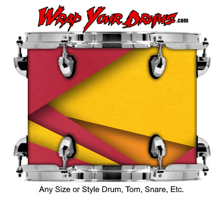 Buy Drum Wrap Geometric Rose Drum Wrap