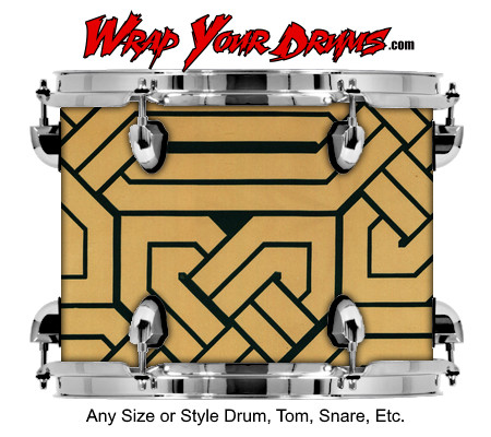 Buy Drum Wrap Geometric Statx Drum Wrap