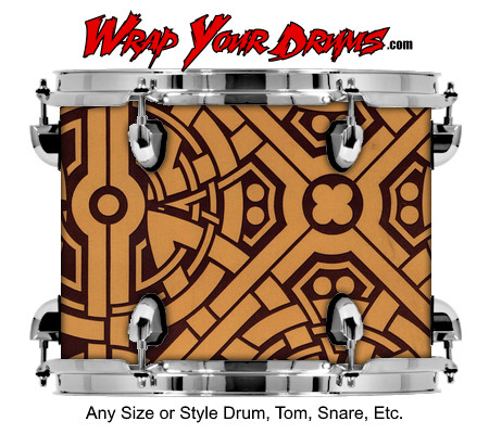 Buy Drum Wrap Geometric Staty Drum Wrap