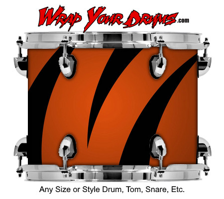 Buy Drum Wrap Geometric Tiger Drum Wrap
