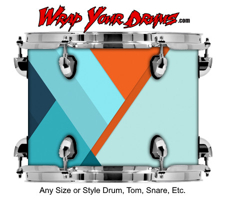 Buy Drum Wrap Geometric V Drum Wrap