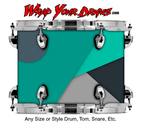 Buy Drum Wrap Geometric Virus Drum Wrap