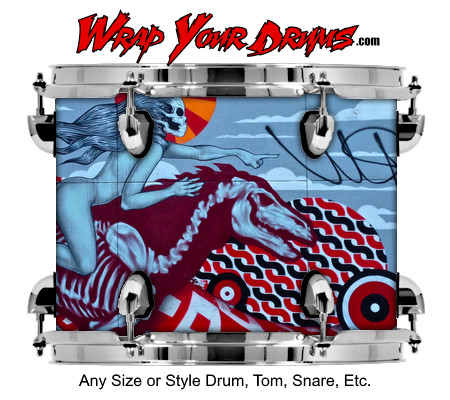 Buy Drum Wrap Graffiti Horse Drum Wrap