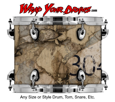 Buy Drum Wrap Grunge 304 Drum Wrap