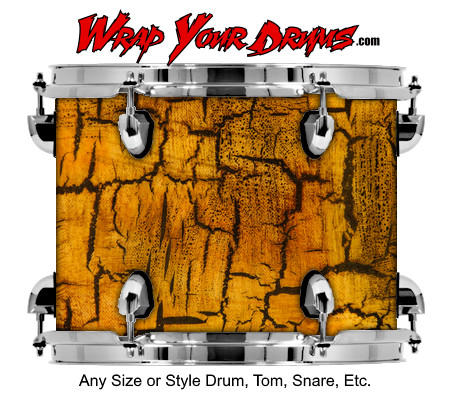 Buy Drum Wrap Grunge Crack Drum Wrap