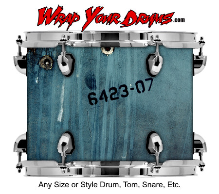 Buy Drum Wrap Grunge Label Drum Wrap