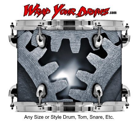 Buy Drum Wrap Grunge Mechanic Drum Wrap