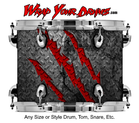 Buy Drum Wrap Grunge Slash Drum Wrap