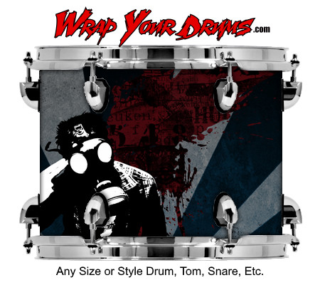 Buy Drum Wrap Grunge Suicide Drum Wrap