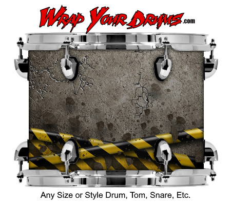 Buy Drum Wrap Grunge Tape Drum Wrap