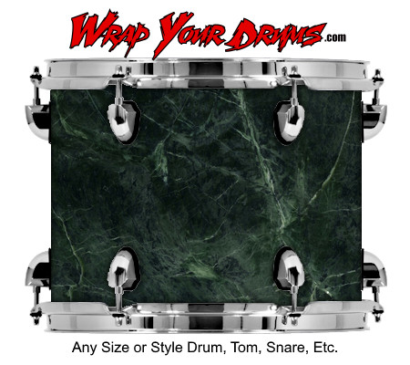 Buy Drum Wrap Marble Green Drum Wrap
