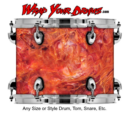 Buy Drum Wrap Marble Volcano Drum Wrap