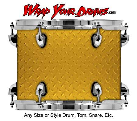 Buy Drum Wrap Metalshop Classic Goldplate Drum Wrap