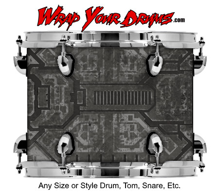 Buy Drum Wrap Metalshop Mixed Alien Drum Wrap