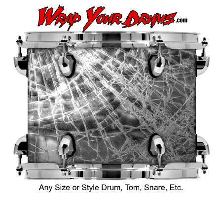 Buy Drum Wrap Metalshop Mixed Fracture Drum Wrap