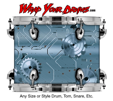 Buy Drum Wrap Metalshop Ornate Cogs Drum Wrap