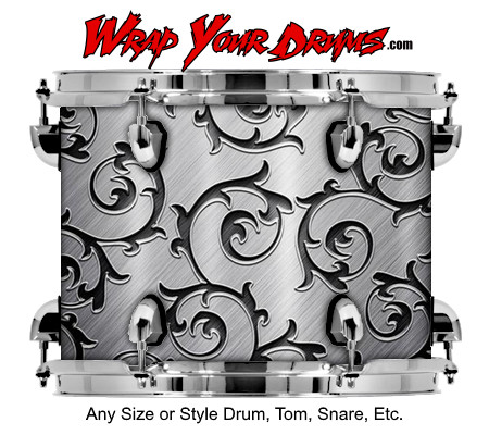 Buy Drum Wrap Metalshop Ornate Gothic Drum Wrap