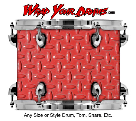 Buy Drum Wrap Metalshop Ornate Red Drum Wrap