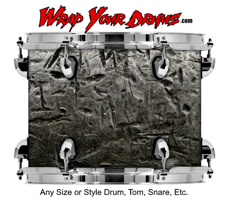 Buy Drum Wrap Metalshop Ornate Scratch Drum Wrap