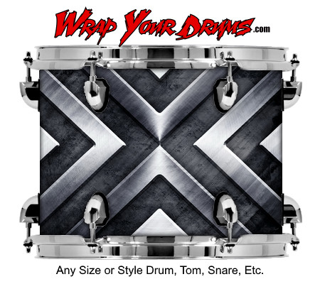 Buy Drum Wrap Metalshop Ornate X Drum Wrap