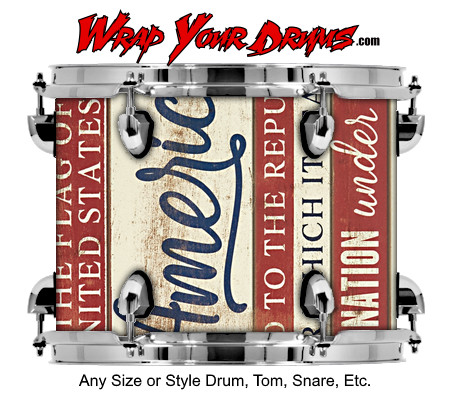 Buy Drum Wrap Americana America Drum Wrap