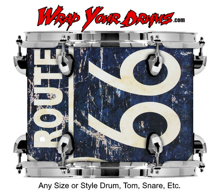 Buy Drum Wrap Americana Route Drum Wrap