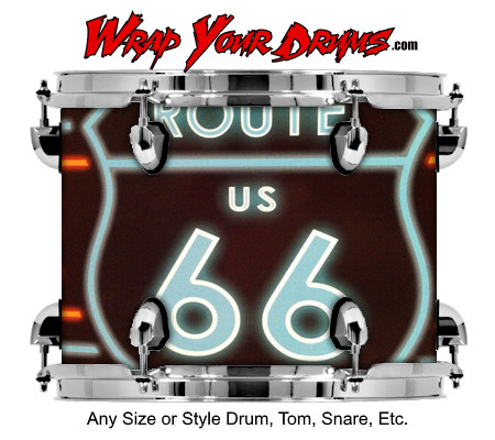 Buy Drum Wrap Americana Sign Drum Wrap