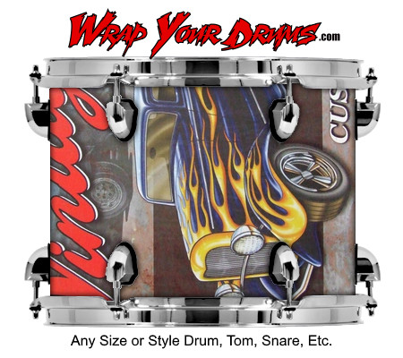 Buy Drum Wrap Americana Vintage Drum Wrap