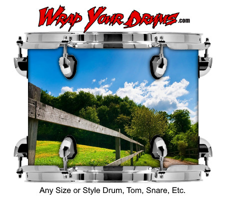 Buy Drum Wrap Country Roads Drum Wrap