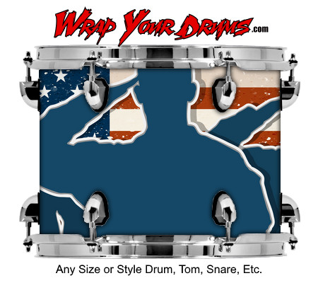 Buy Drum Wrap Freedom Salute Drum Wrap