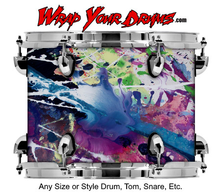 Buy Drum Wrap Paint1 Blue Drum Wrap