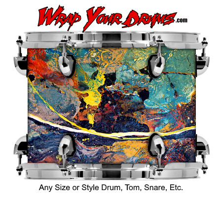 Buy Drum Wrap Paint1 Colors Drum Wrap