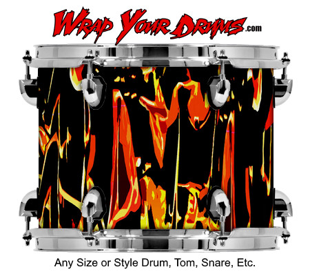 Buy Drum Wrap Paint1 Halloween Drum Wrap