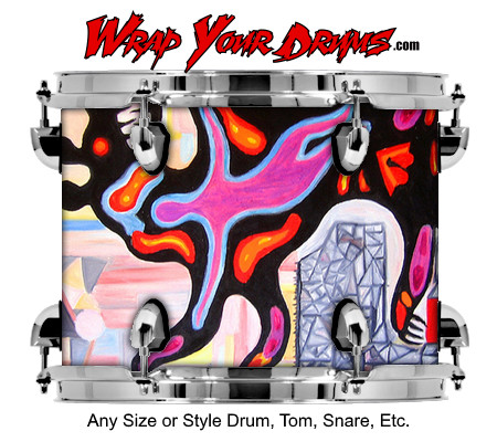 Buy Drum Wrap Paint2 Bear Drum Wrap