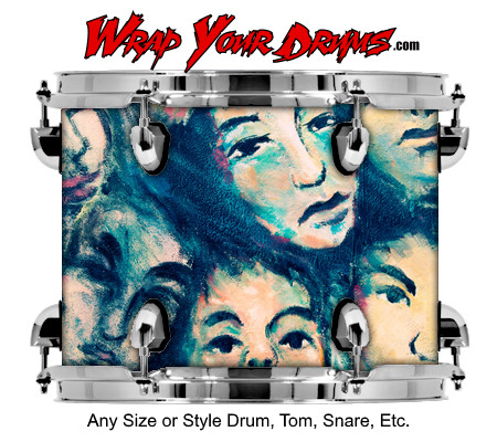 Buy Drum Wrap Paint2 Faces Drum Wrap
