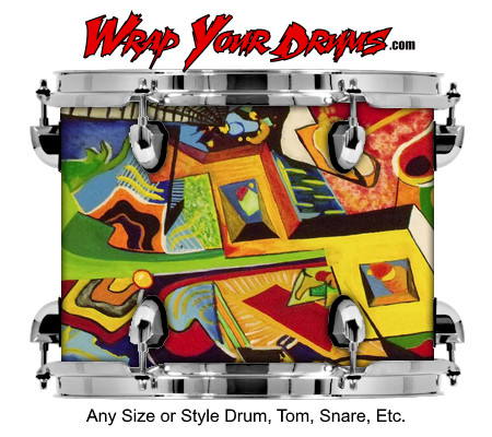 Buy Drum Wrap Paint2 Fracture Drum Wrap