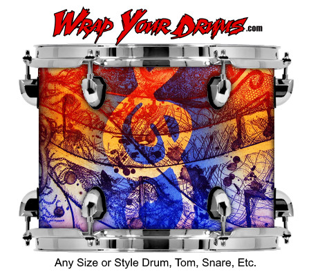 Buy Drum Wrap Paint2 Music Drum Wrap
