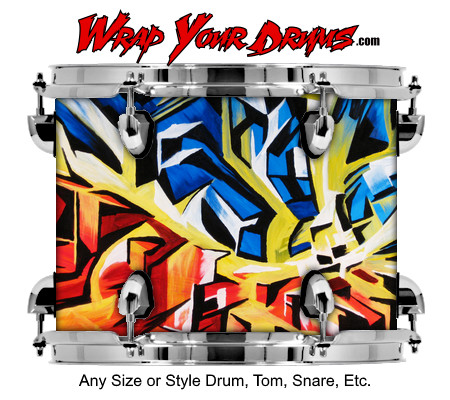 Buy Drum Wrap Paint2 Shatter Drum Wrap