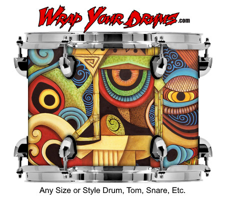 Buy Drum Wrap Paint2 War Drum Wrap