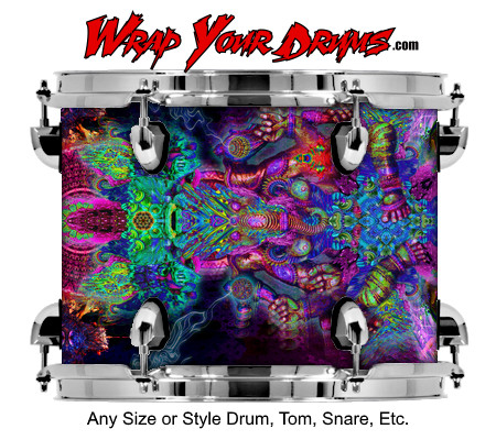 Buy Drum Wrap Psychedelic Angel Drum Wrap