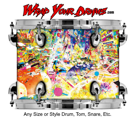 Buy Drum Wrap Psychedelic Consumer Drum Wrap