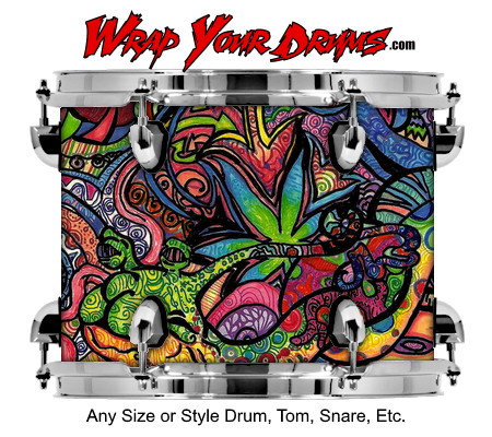 Buy Drum Wrap Psychedelic Daze Drum Wrap