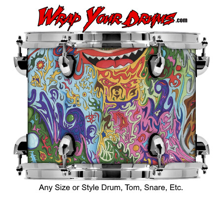 Buy Drum Wrap Psychedelic Eye Drum Wrap