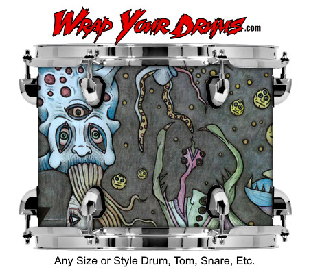 Buy Drum Wrap Psychedelic Feder Drum Wrap