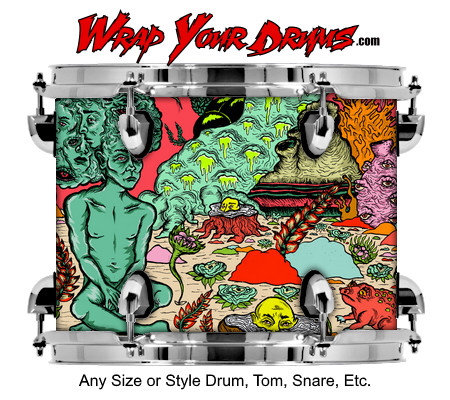 Buy Drum Wrap Psychedelic High Drum Wrap