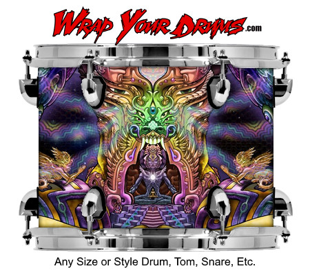 Buy Drum Wrap Psychedelic Temple Drum Wrap